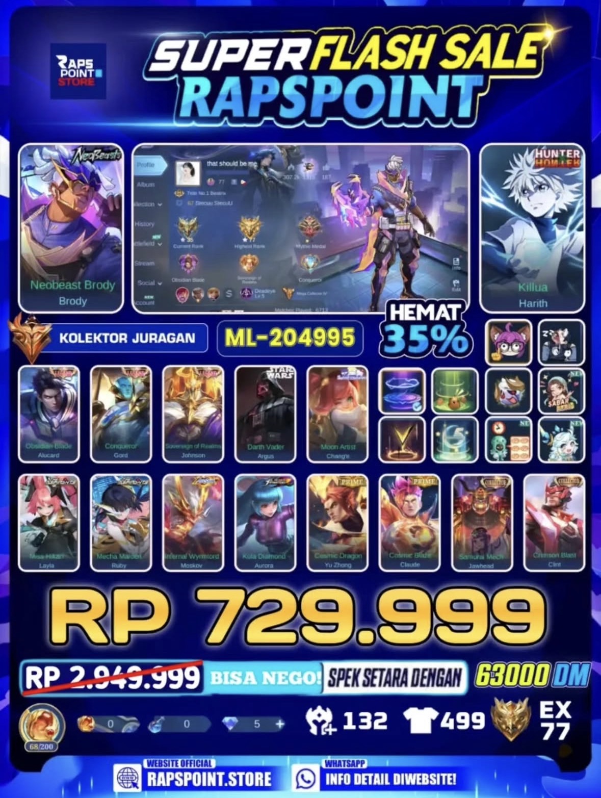 AKUN ML GANTENG